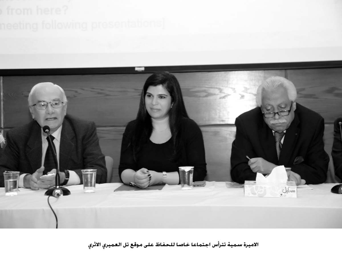 Princess Sumaya chairs meeting to discuss saving a significant archaeological sites