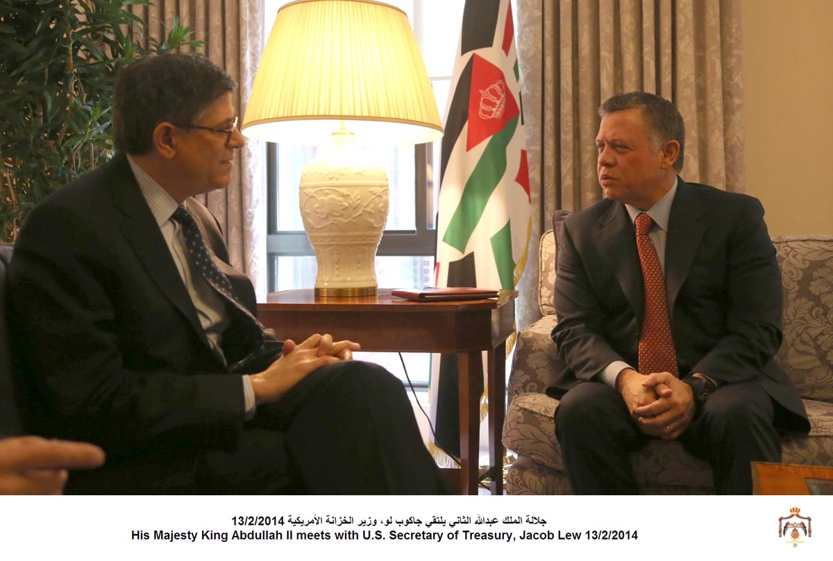 King meets U.S. Treasury Secretary, Director of IMF