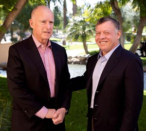 King meets California Governor