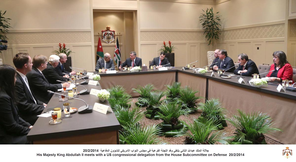 King, US delegation discuss ties, Mideast