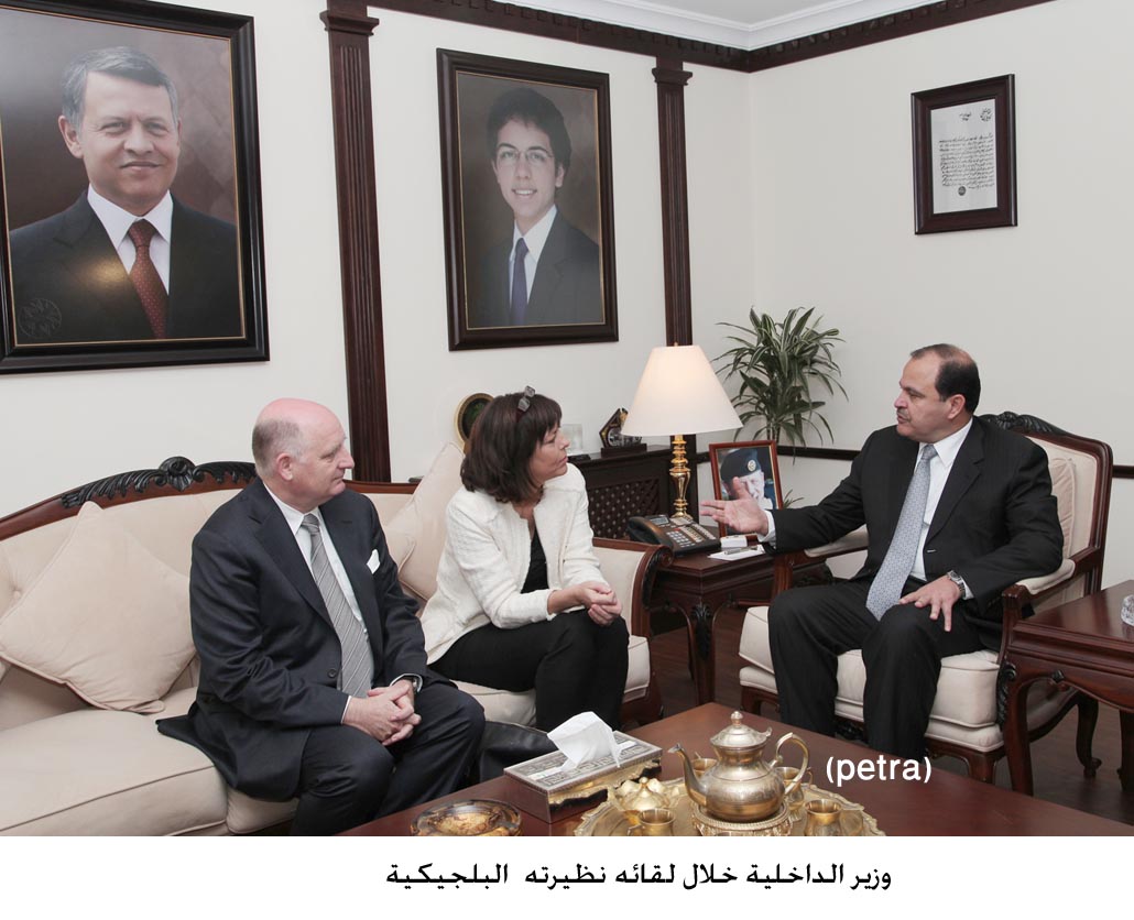 Jordan, Belgium discuss impact of Syrian crisis