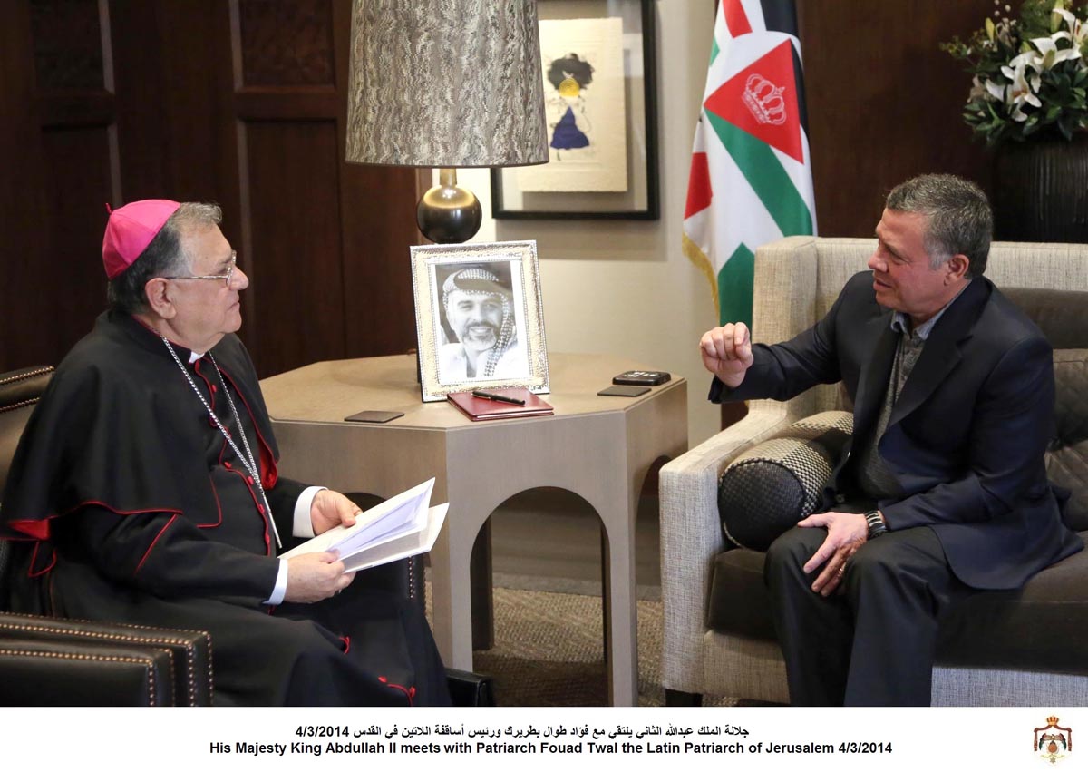 King receives Latin Patriarch of Holy Land