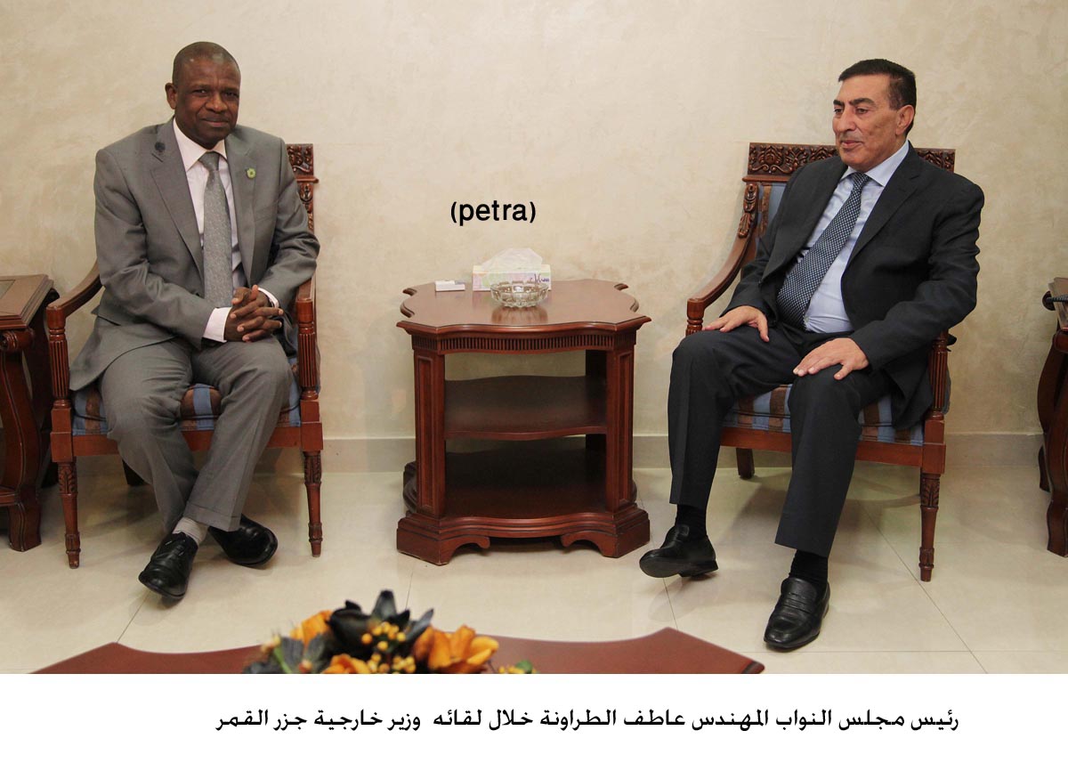 Jordan, Comoros Islands discuss bilateral ties