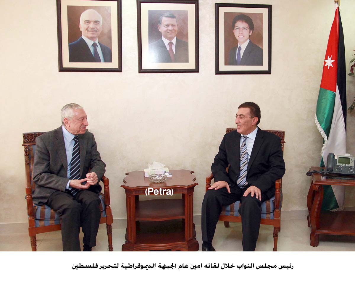 House speaker, DFLP secretary general discuss situation in Palestine