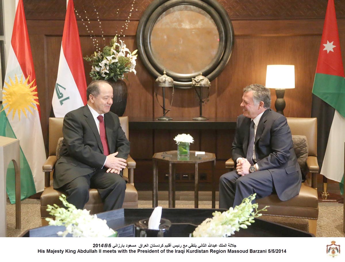 King meets with president of Iraq's Kurdistan region