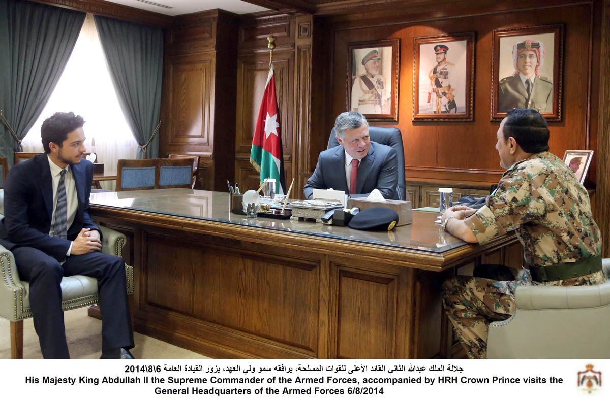 King visits Army Headquarters