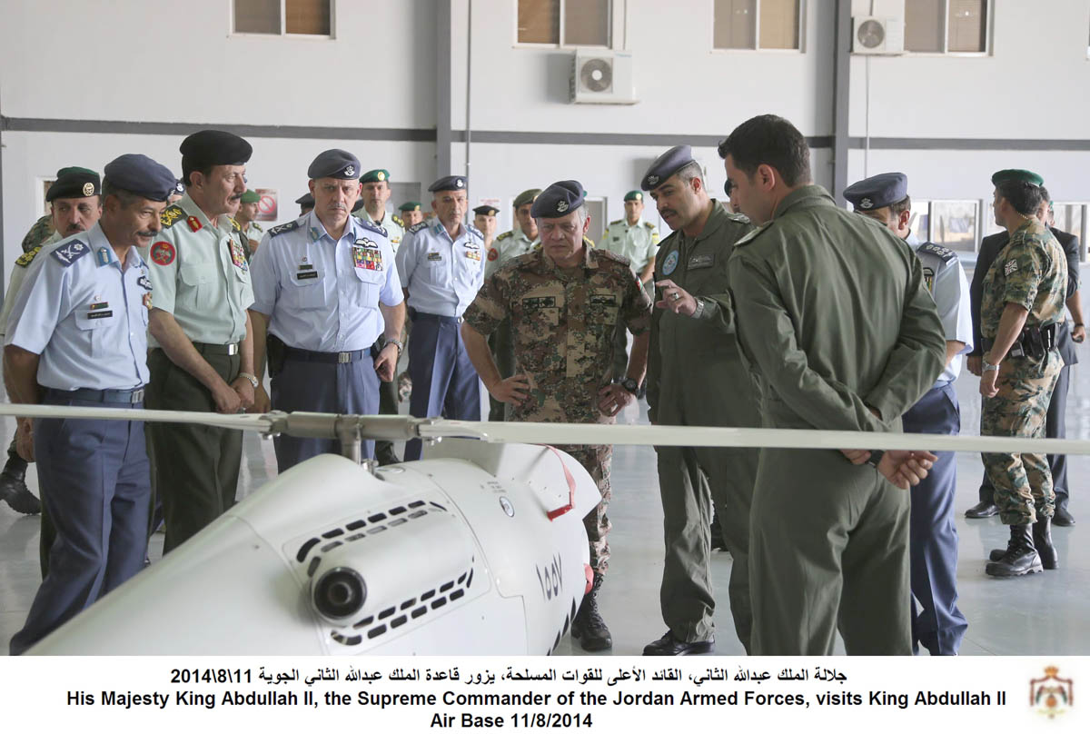 King visits King Abdullah II Airbase