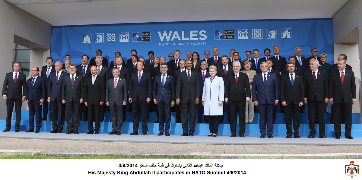 King takes part in NATO Summit in Wales