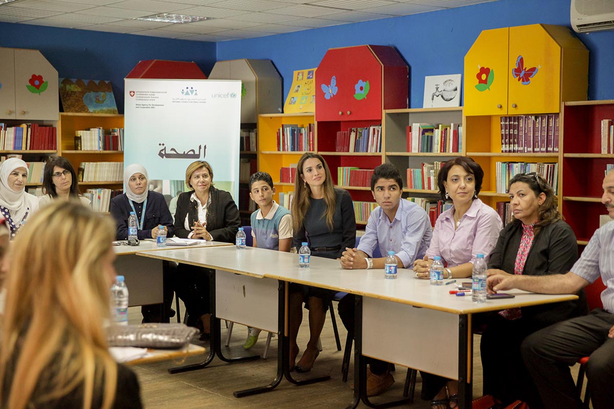 Queen Rania attends national consultations on children’s rights