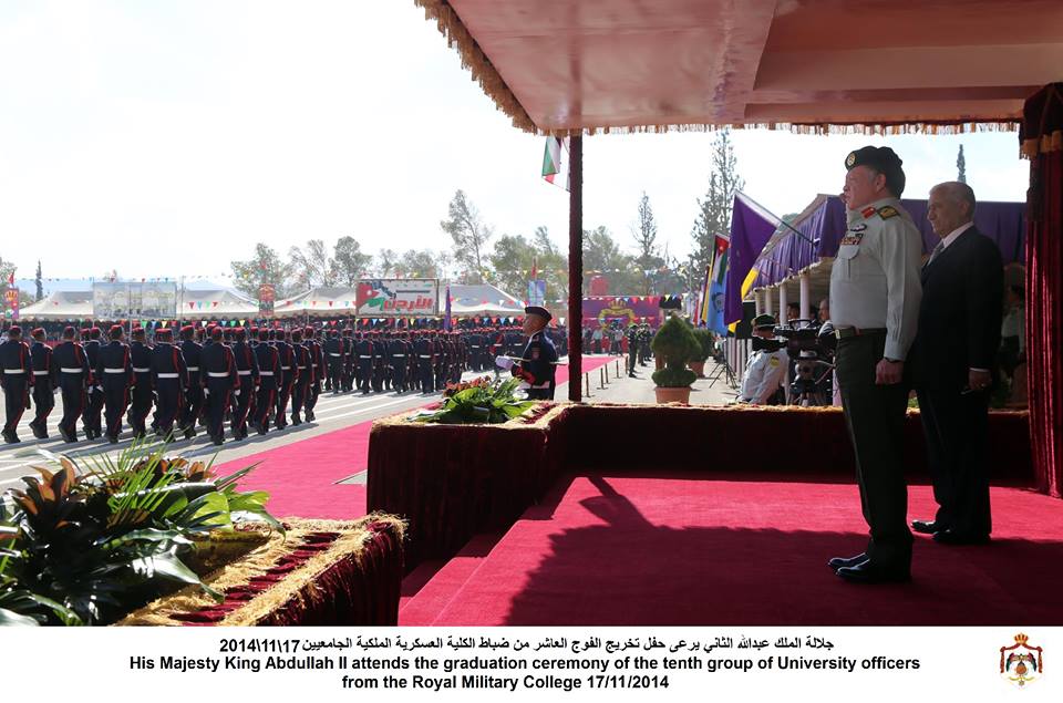 King attends graduation ceremony at Royal Military College