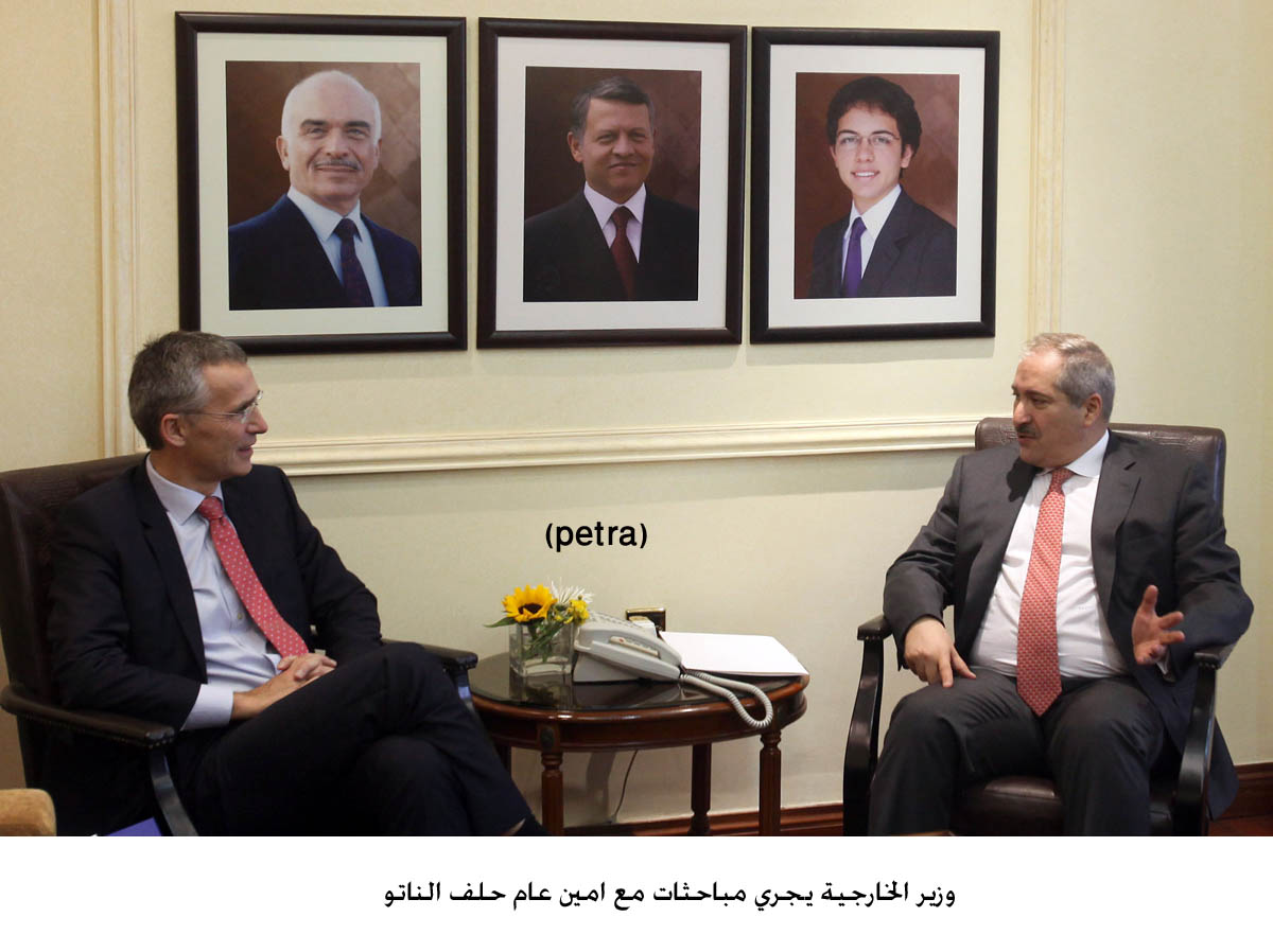 Judeh, NATO Chief discuss impact of regional crises