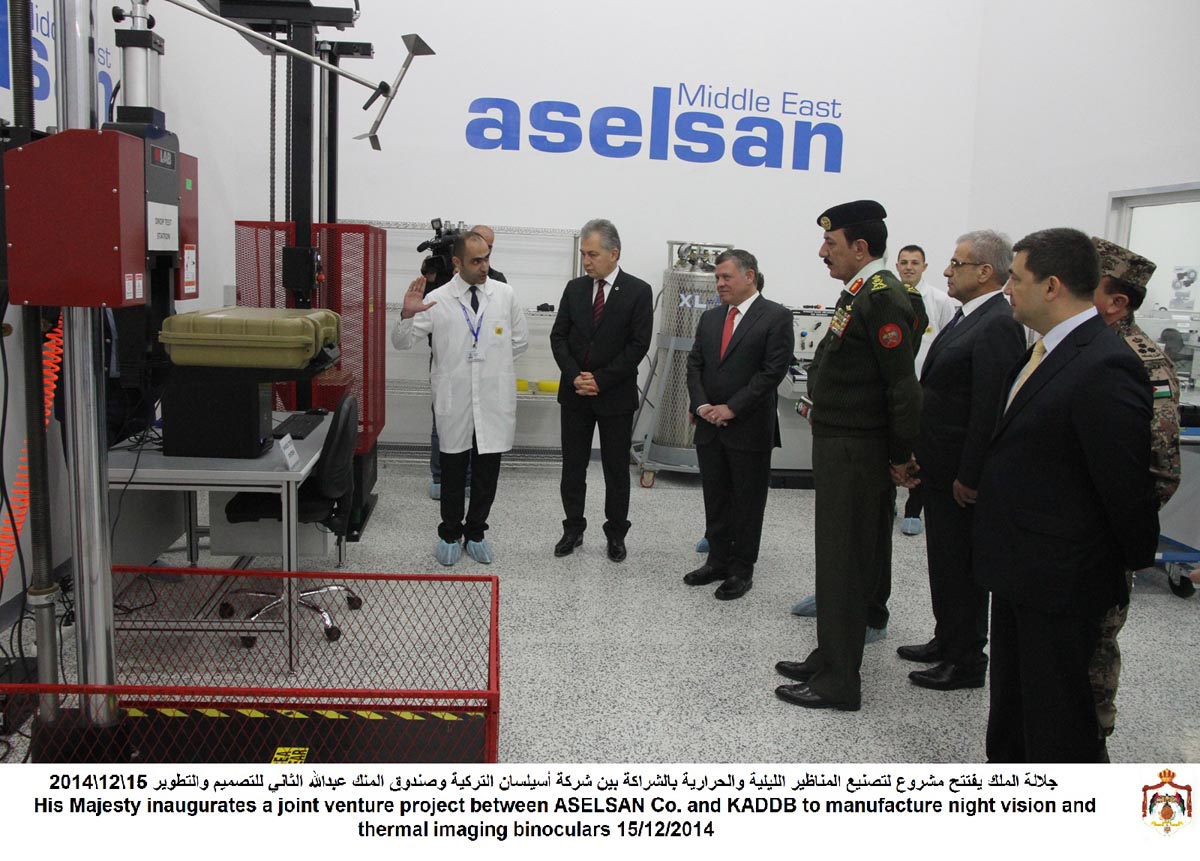 King opens KADDB's ASELSAN Middle East company