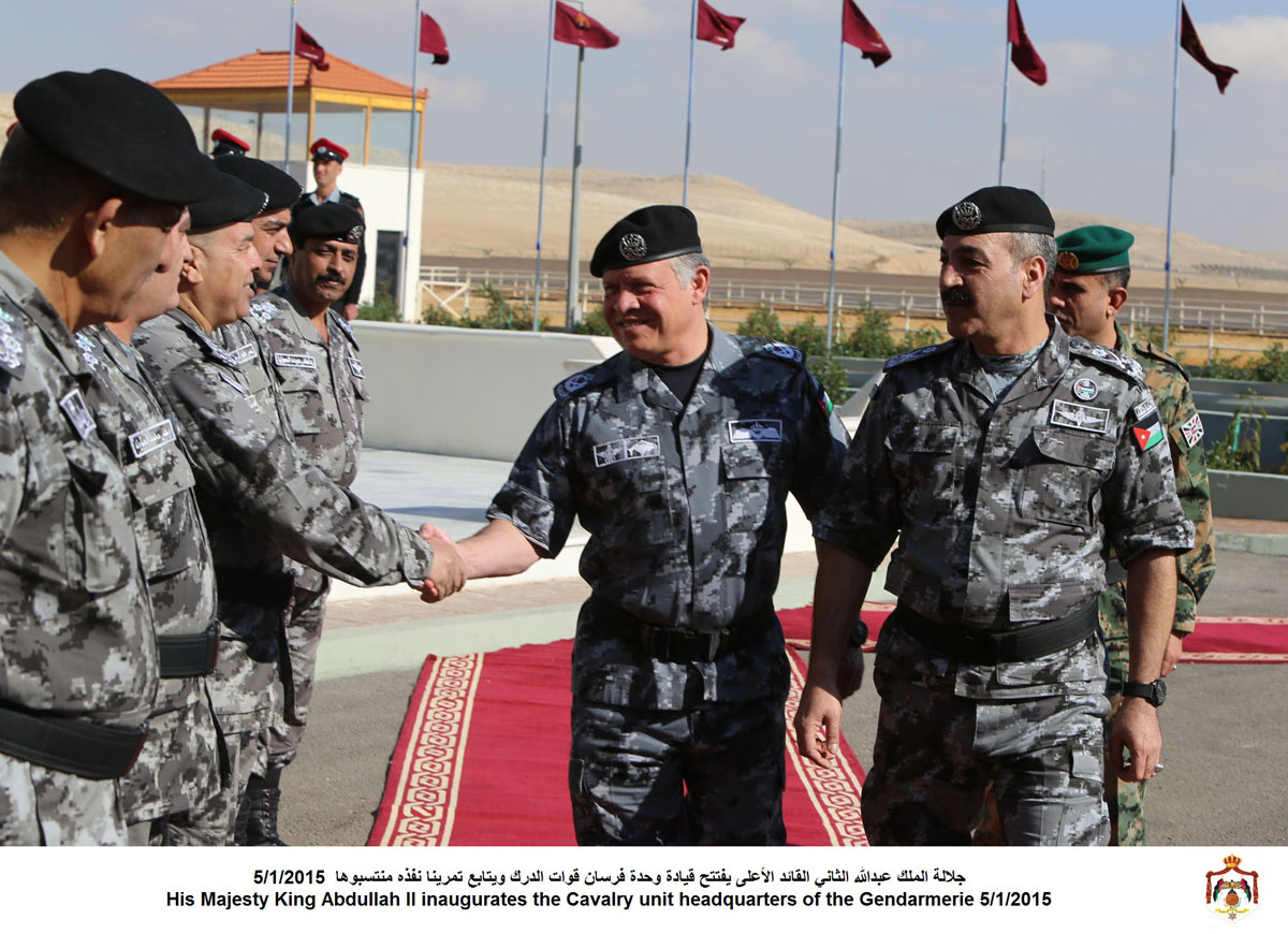 King opens Gendarmerie Cavalry Unit