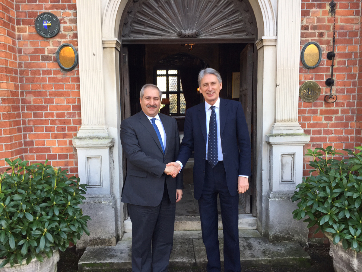 FM holds talks in London with his British counterpart