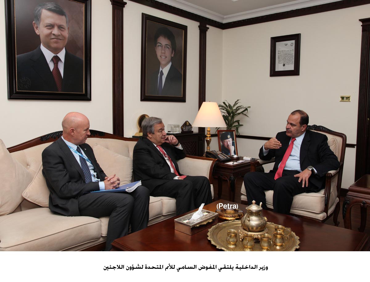 Majali, Guterres discuss repercussions of Syrian crisis on Jordan