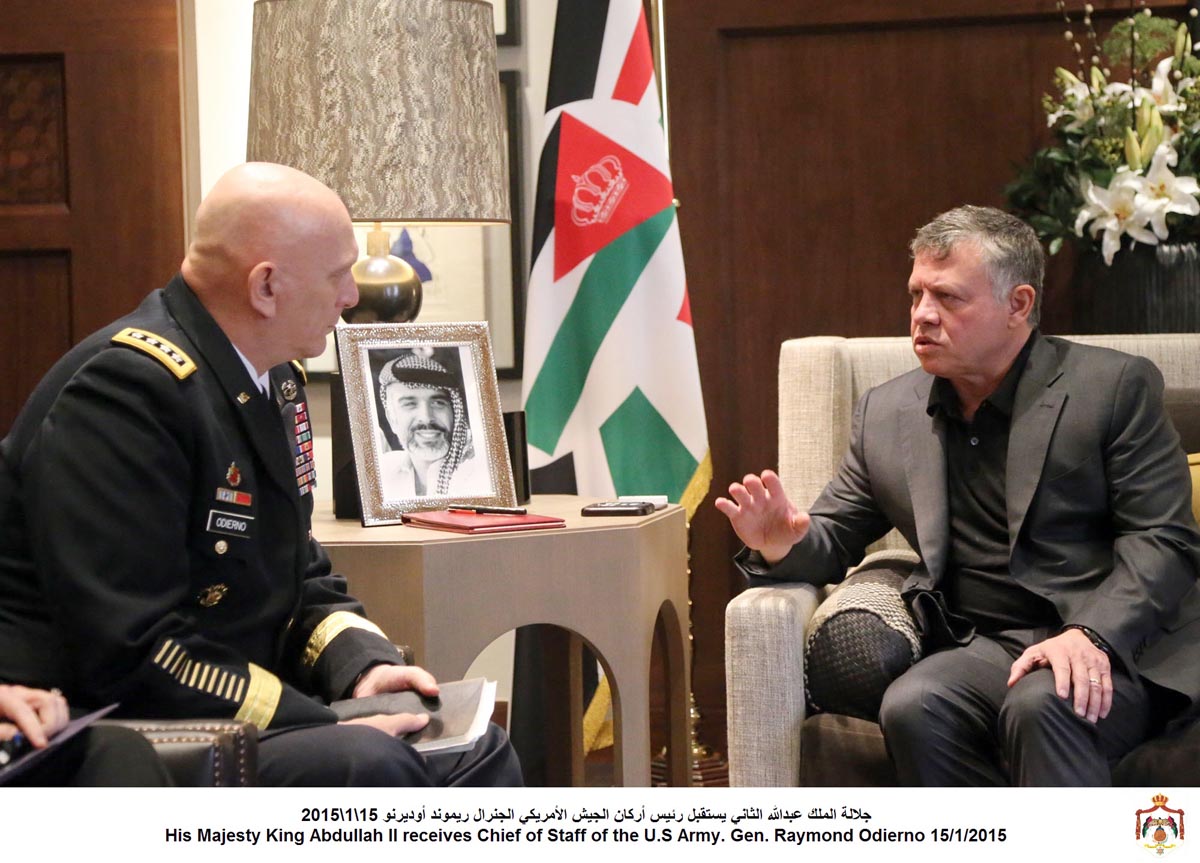 King, US army chief discuss strategic cooperation
