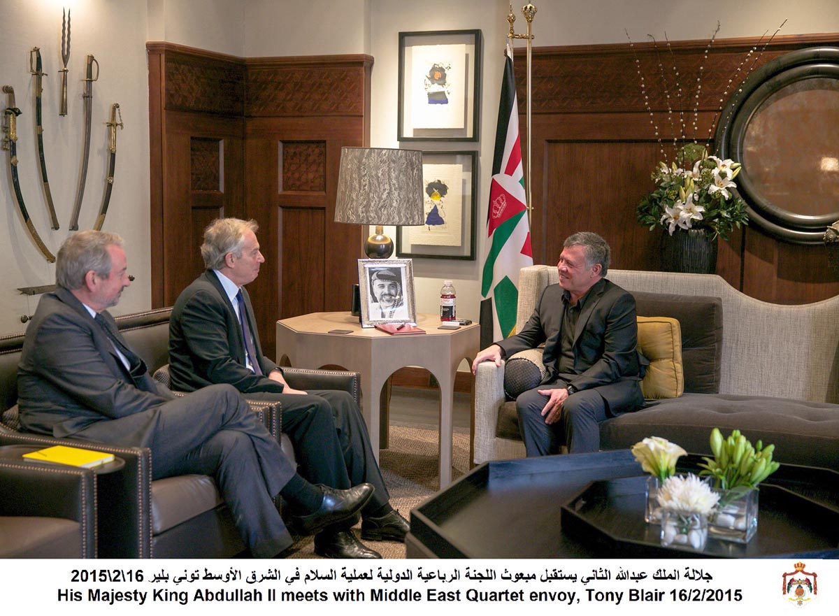 King, Middle East Quartet Envoy discuss region