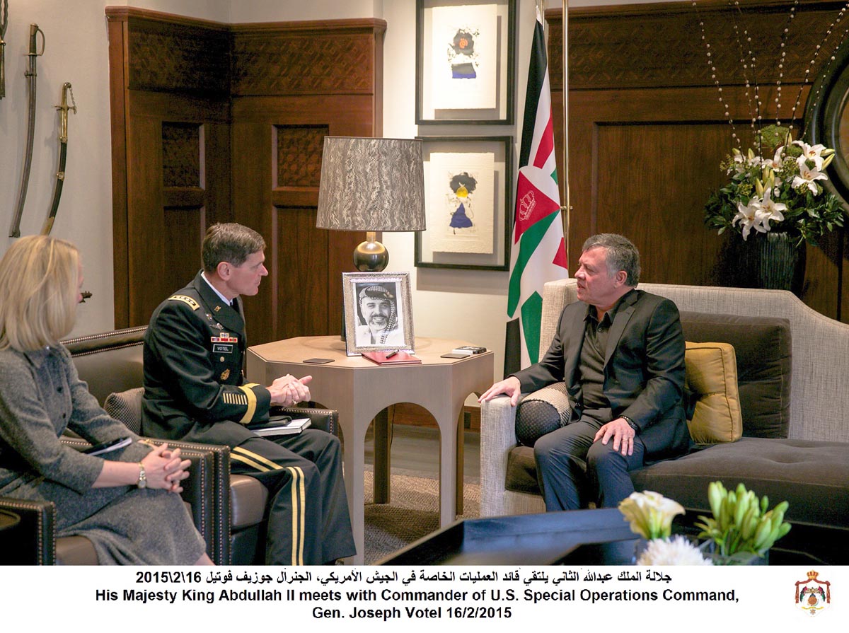 King meets US military official