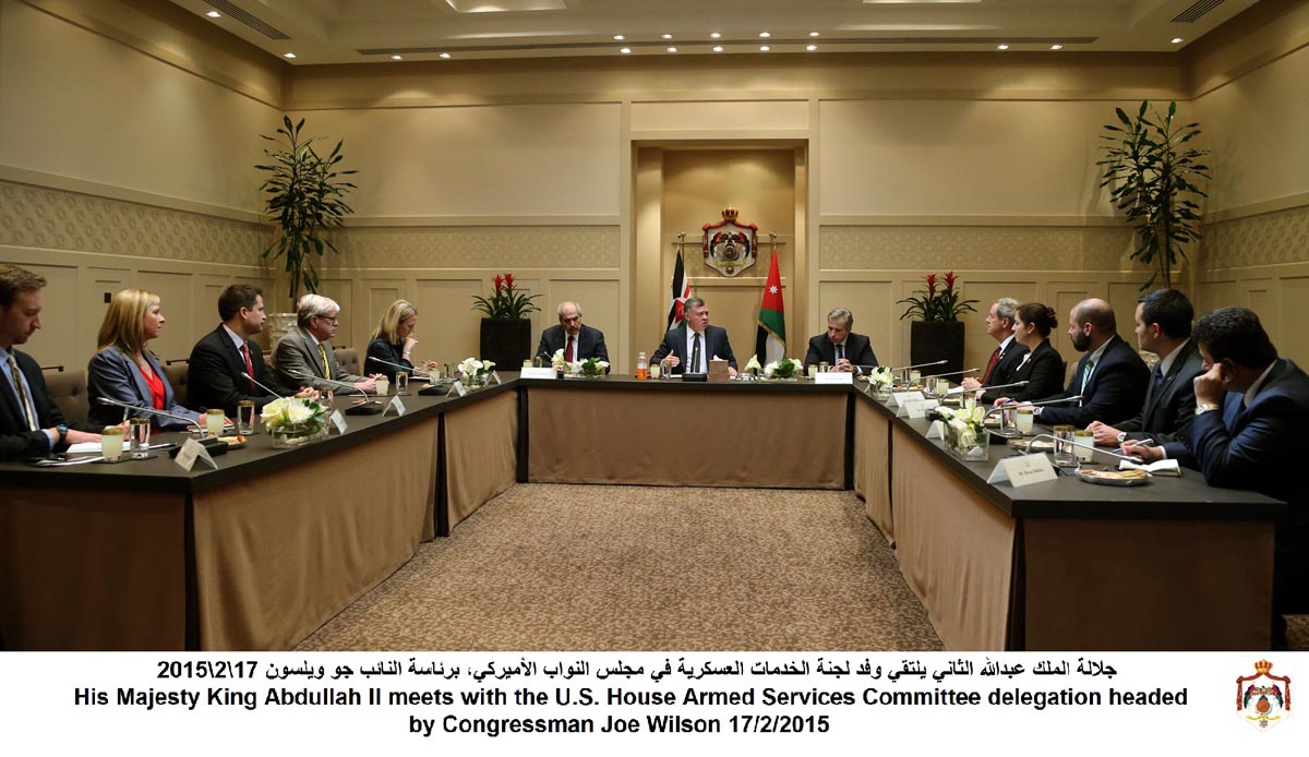 King, US team discuss ties, fighting terrorism