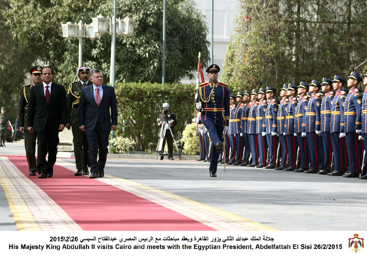 King holds talks with Egyptian President in Cairo