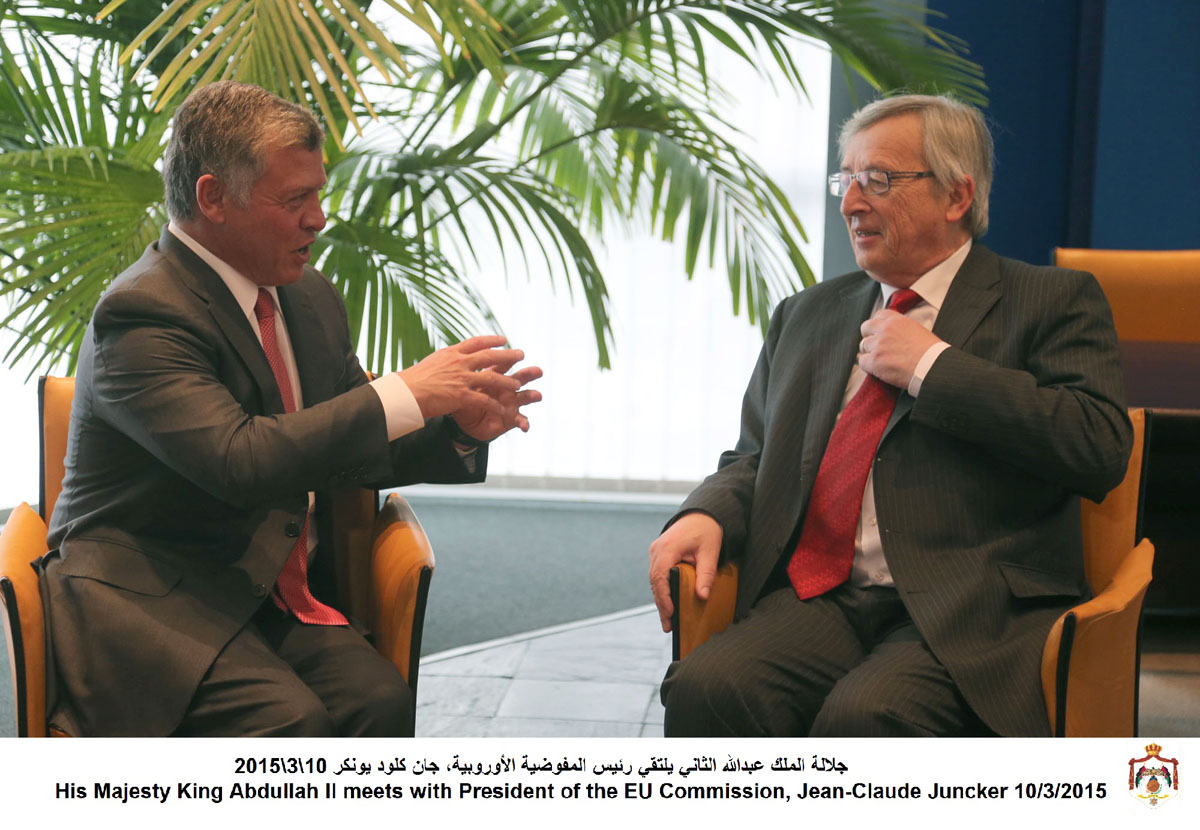 King meets EU officials in Strasburg