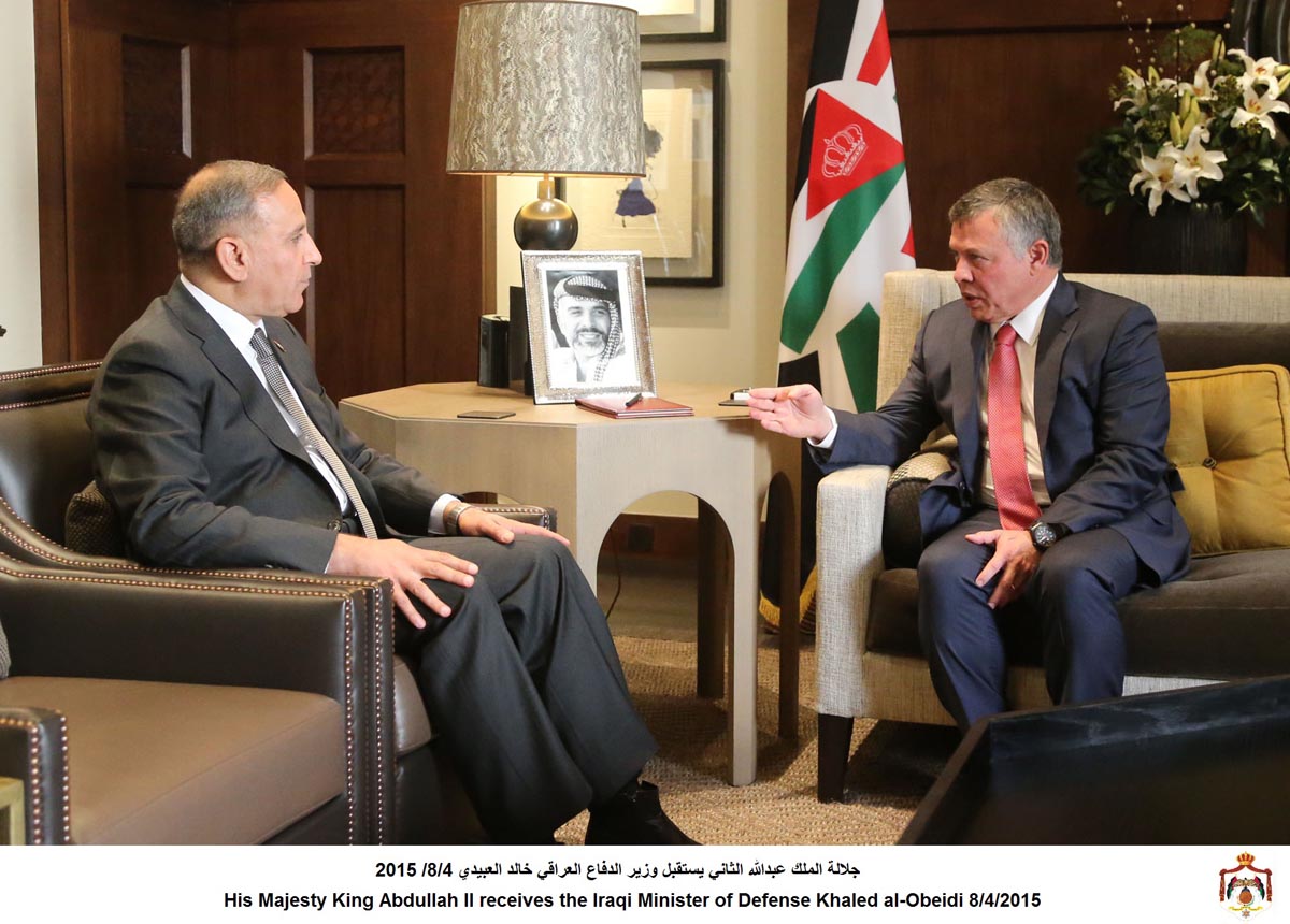 King, Iraq's defence minister discuss cooperation