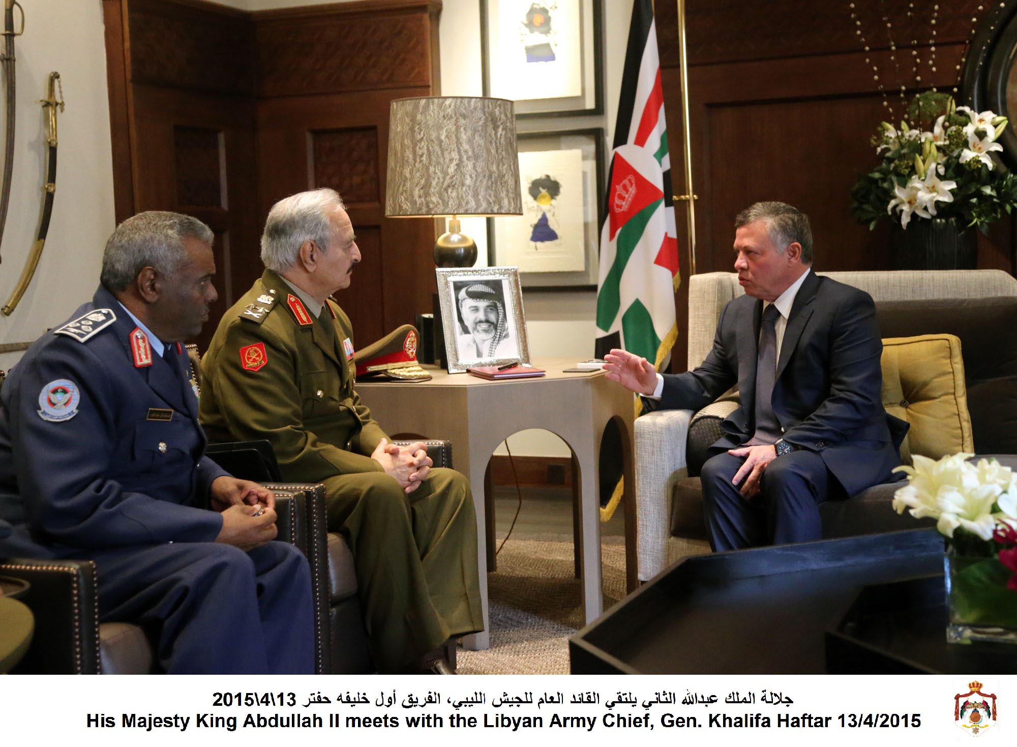 King receives commander of Libyan army
