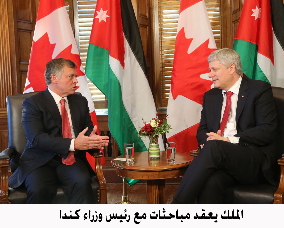 King, Canadian PM hold talks on ties, Mideast issues