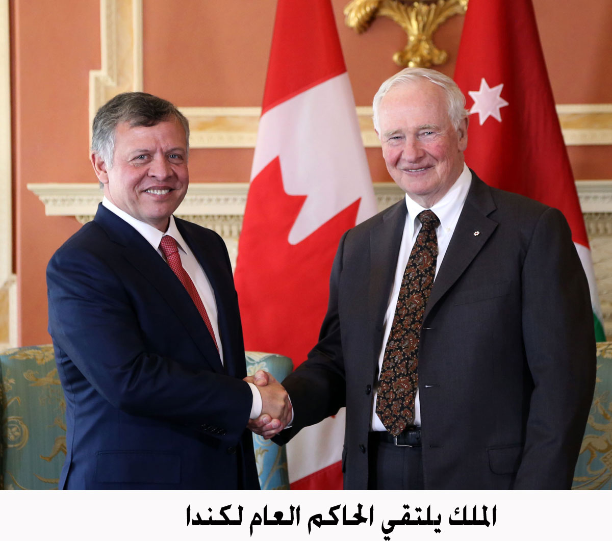 King meets with Governor General of Canada