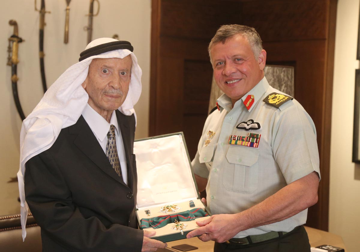 King honors former Jordan Academy of Arabic president