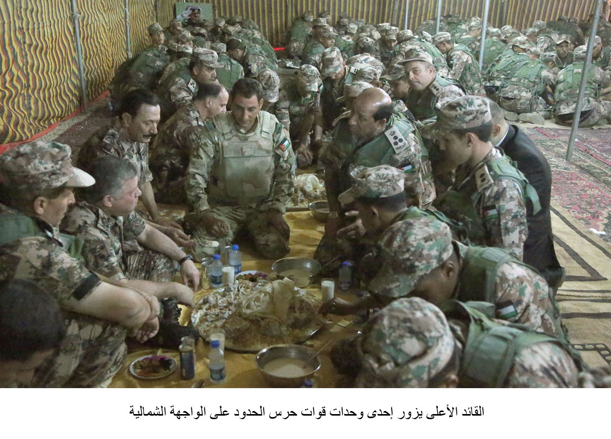 King checks on border guards on northern frontier