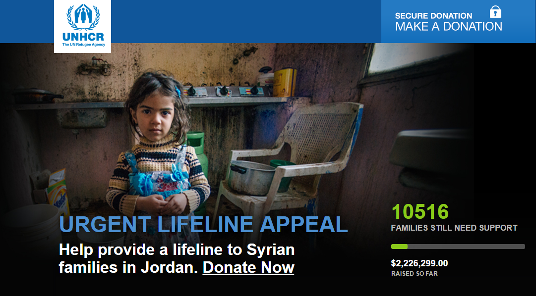 UNHCR Syrian refugees campaign collects more than $2mln so far