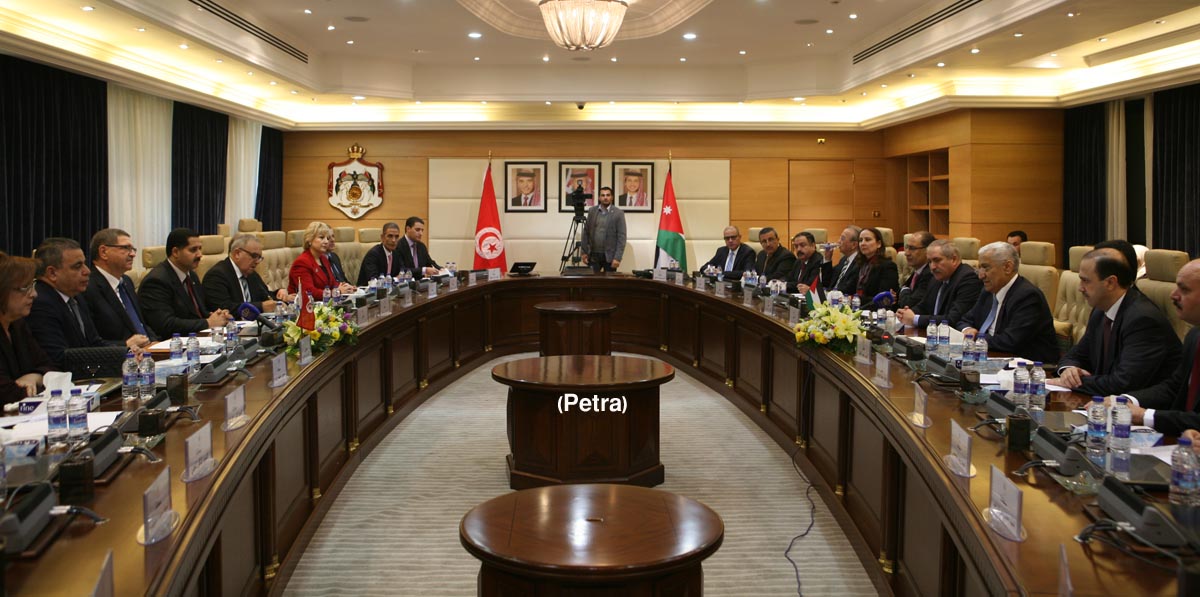 PM, Tunisian counterpart chair meetings of Jordanian-Tunisian Higher Committee