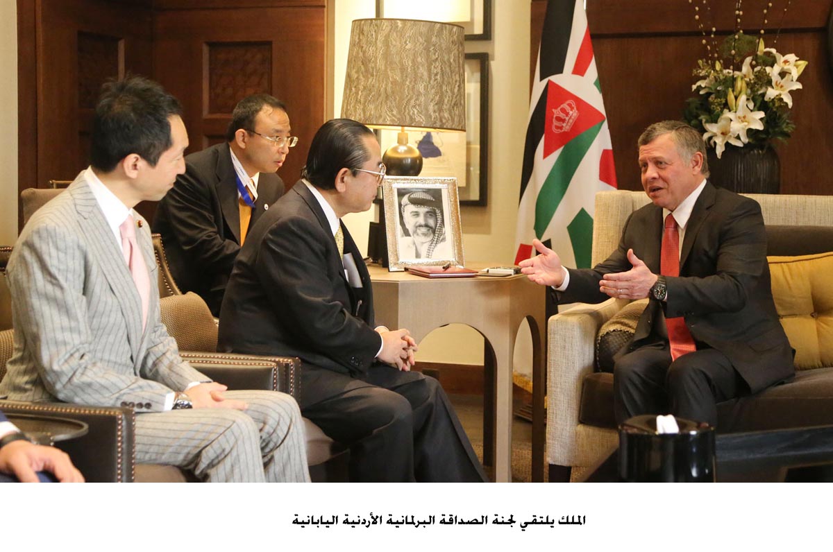 King meets Jordanian-Japanese Parliamentary Friendship Committee
