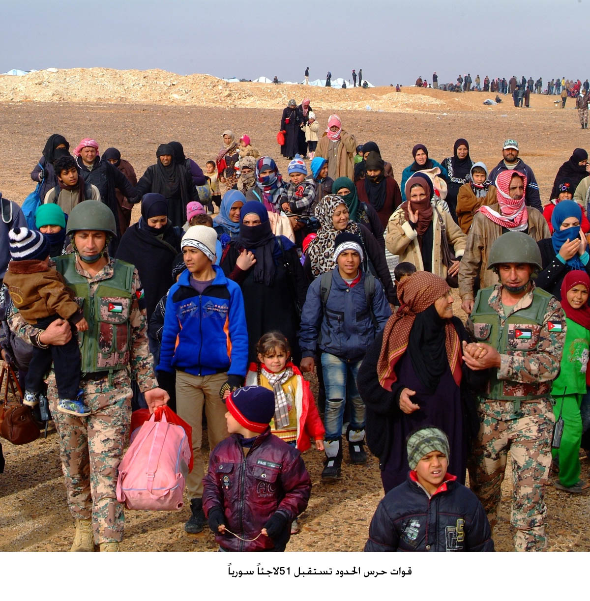 51 Syrian refugees cross into Jordan over the past 24 hours