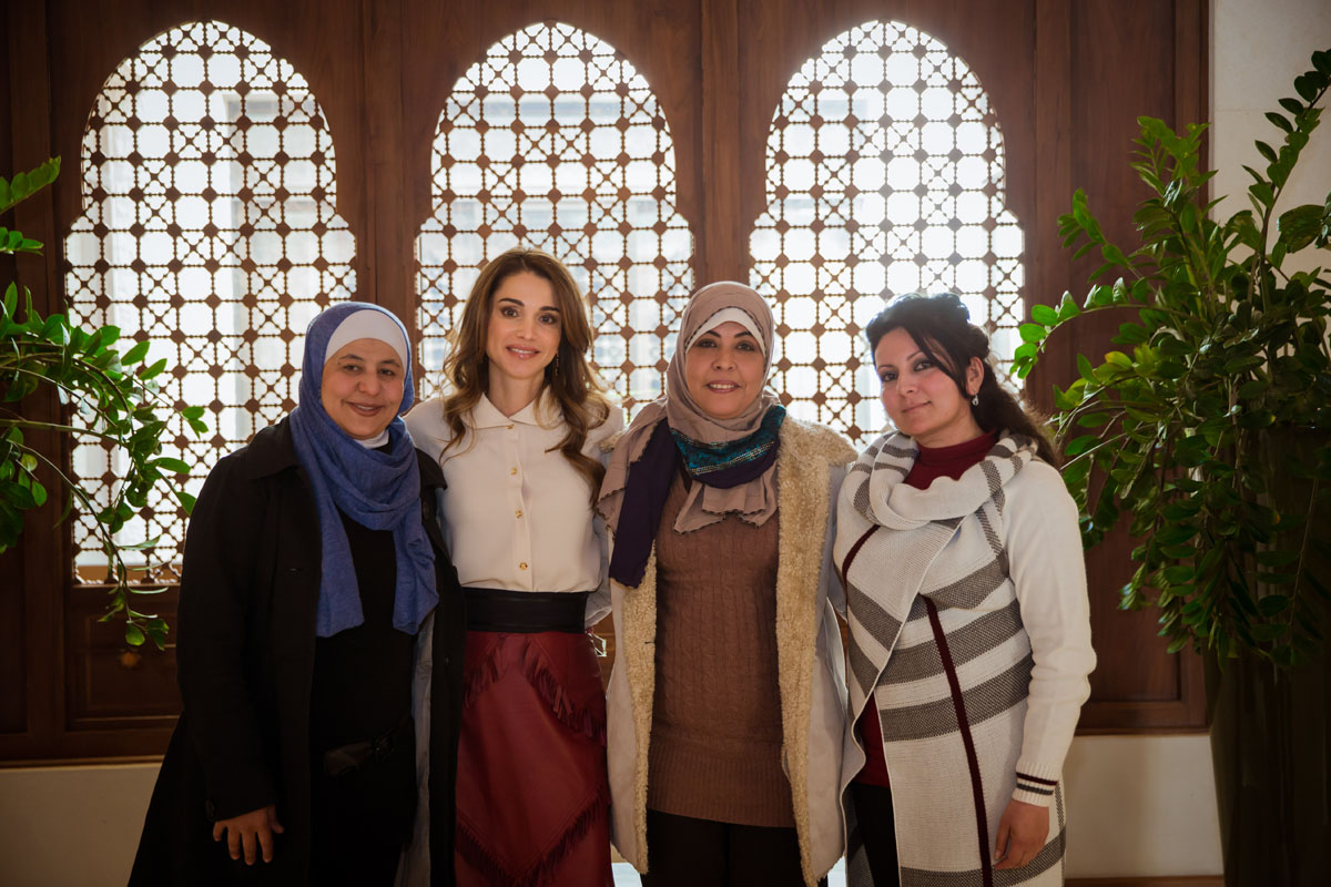Queen Rania meets with Global Teacher Prize finalists