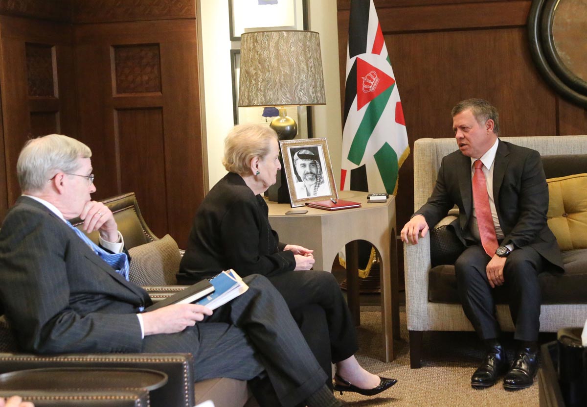 King meets delegation from US Atlantic Council