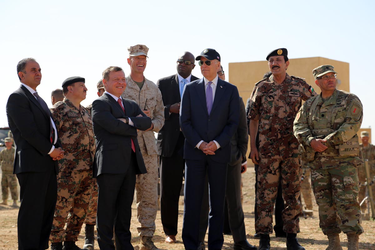 King, US vice president attend joint military drill