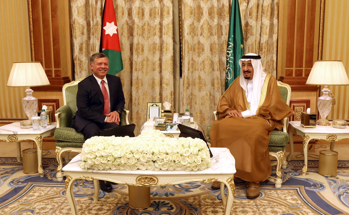 King, Saudi Monarch hold talks in Riyadh