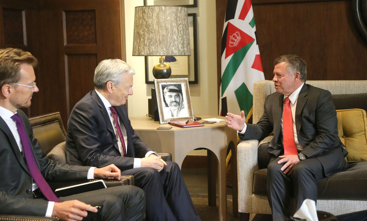 King meets foreign ministers of Belgium, Norway