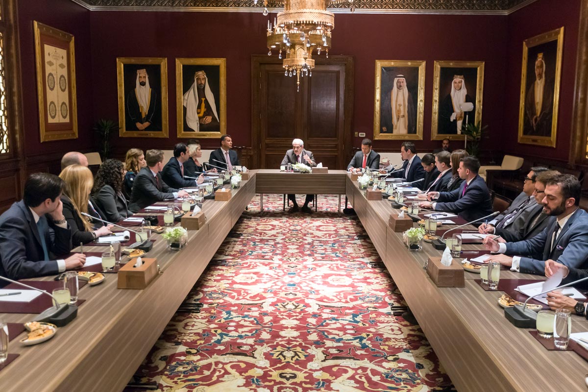 Deputizing for King, Royal Court chief receives US delegation