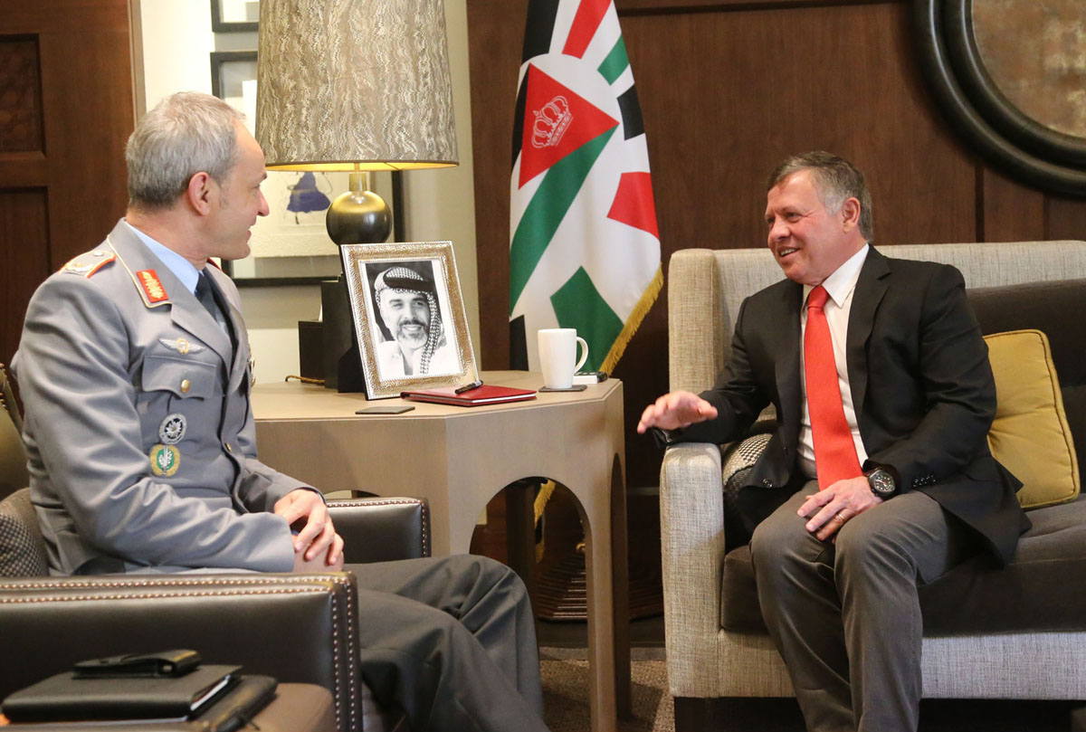 King receives military officials participating in SOFEX