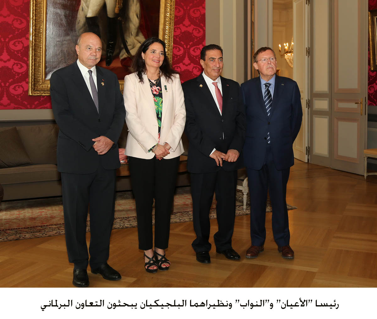 Senate president, House speaker discuss cooperation with their Belgian counterparts