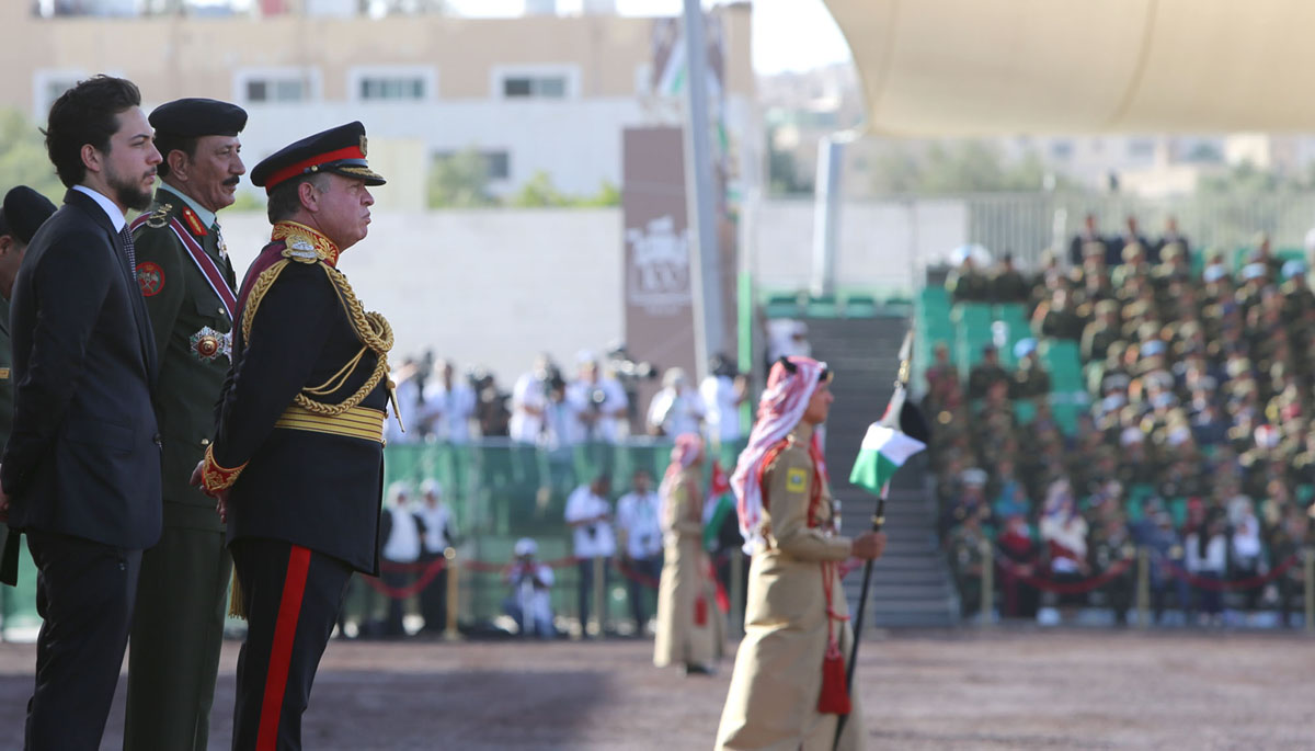King attends Great Arab Revolt Centennial military parade, leads Flag Ceremony