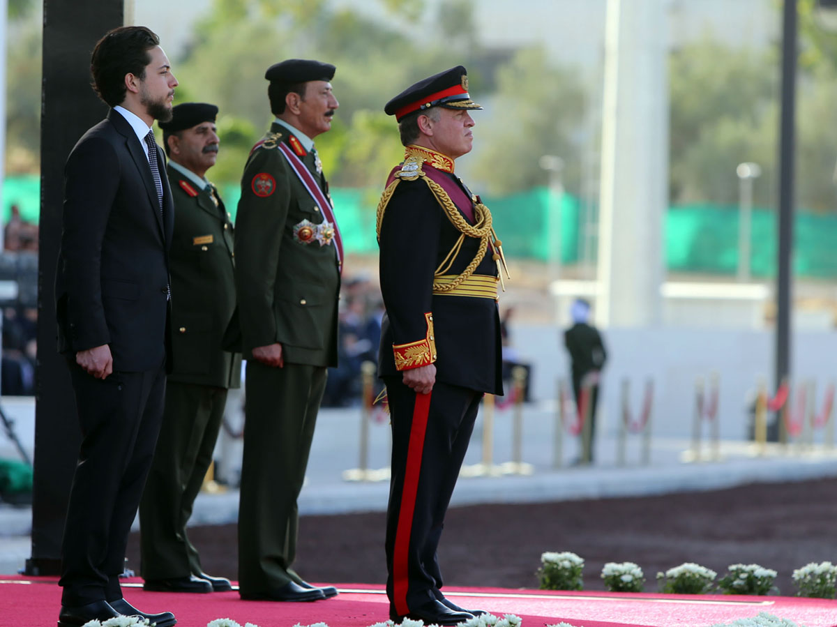 King attends Great Arab Revolt Centennial military parade, leads Flag Ceremony