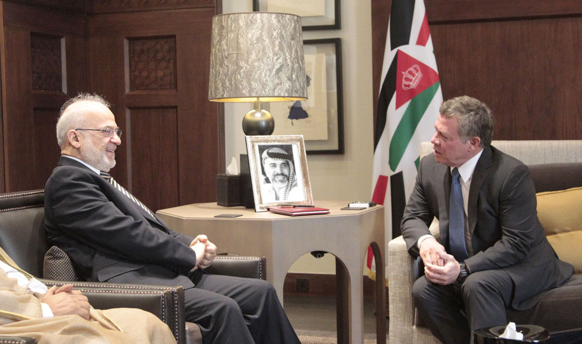 King receives Iraqi foreign minister