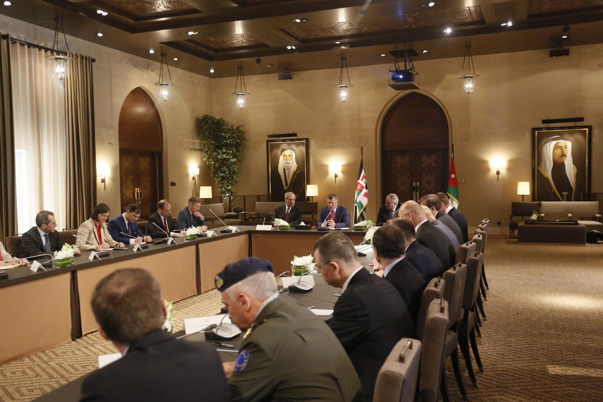 King meets EU delegation