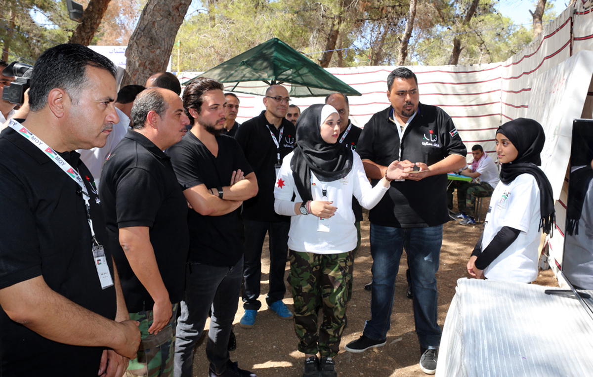 Crown Prince checks on activities of Al Hussein Youth Camps