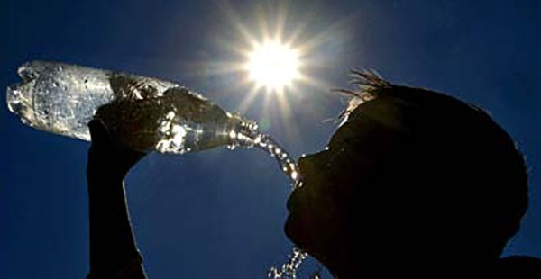 Relatively hot conditions forecast till Monday