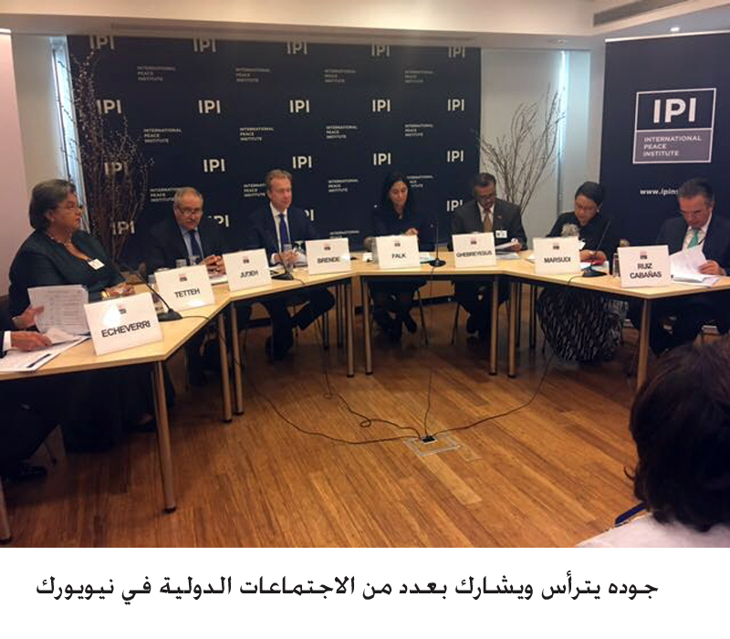 FM chairs, attends int'l meetings in New York